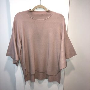 Fabrik Sweater Mock Neck Butterfly Sleeve